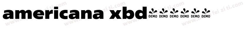 americana xbd字体转换